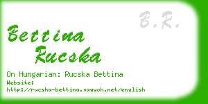 bettina rucska business card